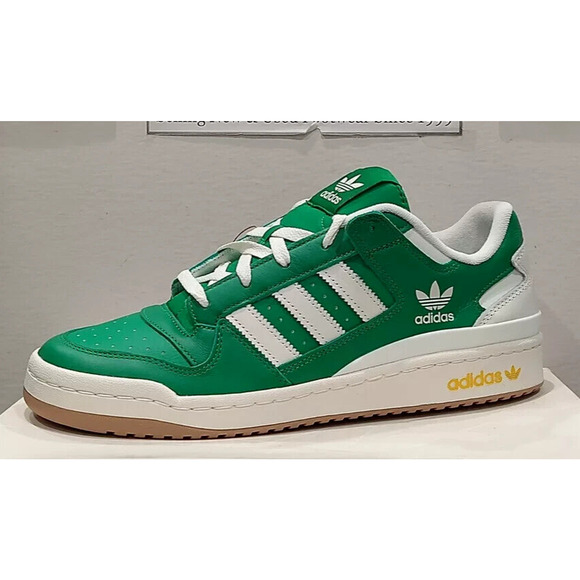 Adidas Men\'s Forum Low CL - IF9823 - Green / Off White - Bold Gold - Size 9 main image 9